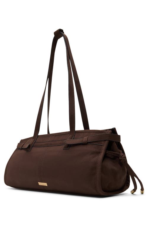 Aldo Lazaros Faux Leather Shoulder Bag In Brown