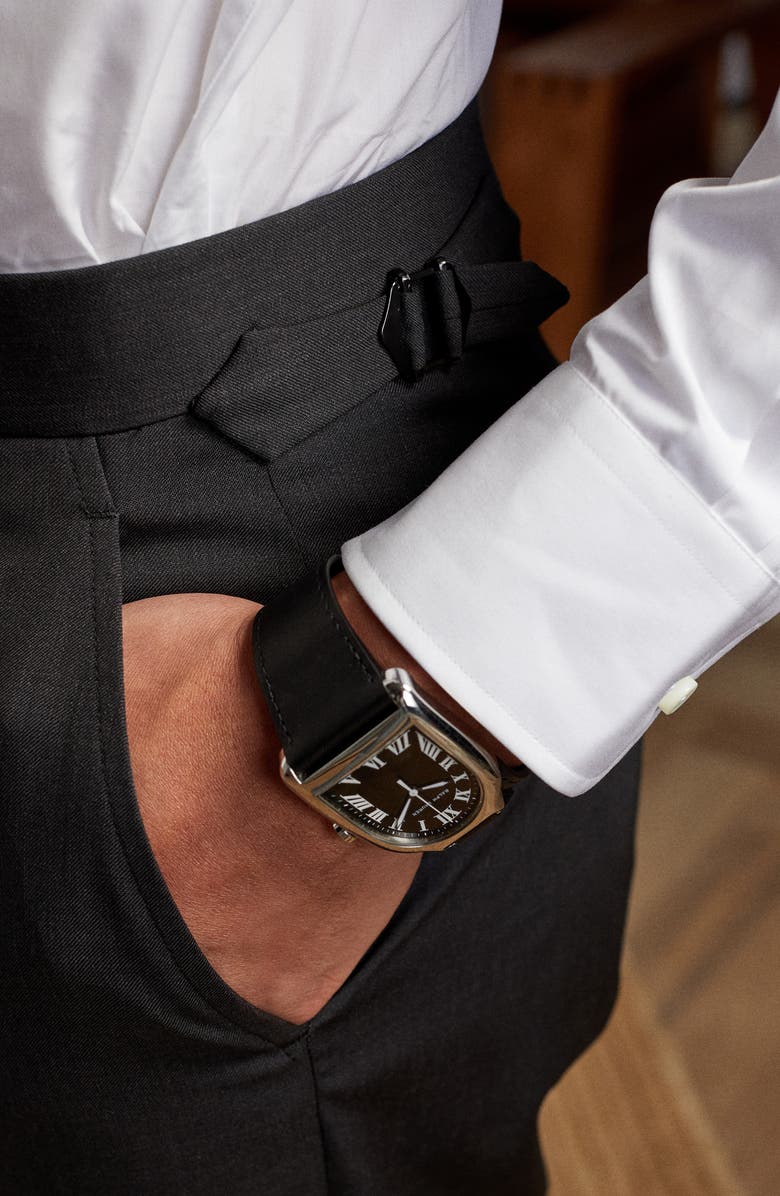 Ralph Lauren Purple Label Gregory Hand Tailored Wool Serge Suit, Alternate, color, Charcoal