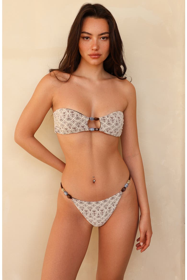 Aftersun Bandeau Bikini Top, Alternate, color, Samba