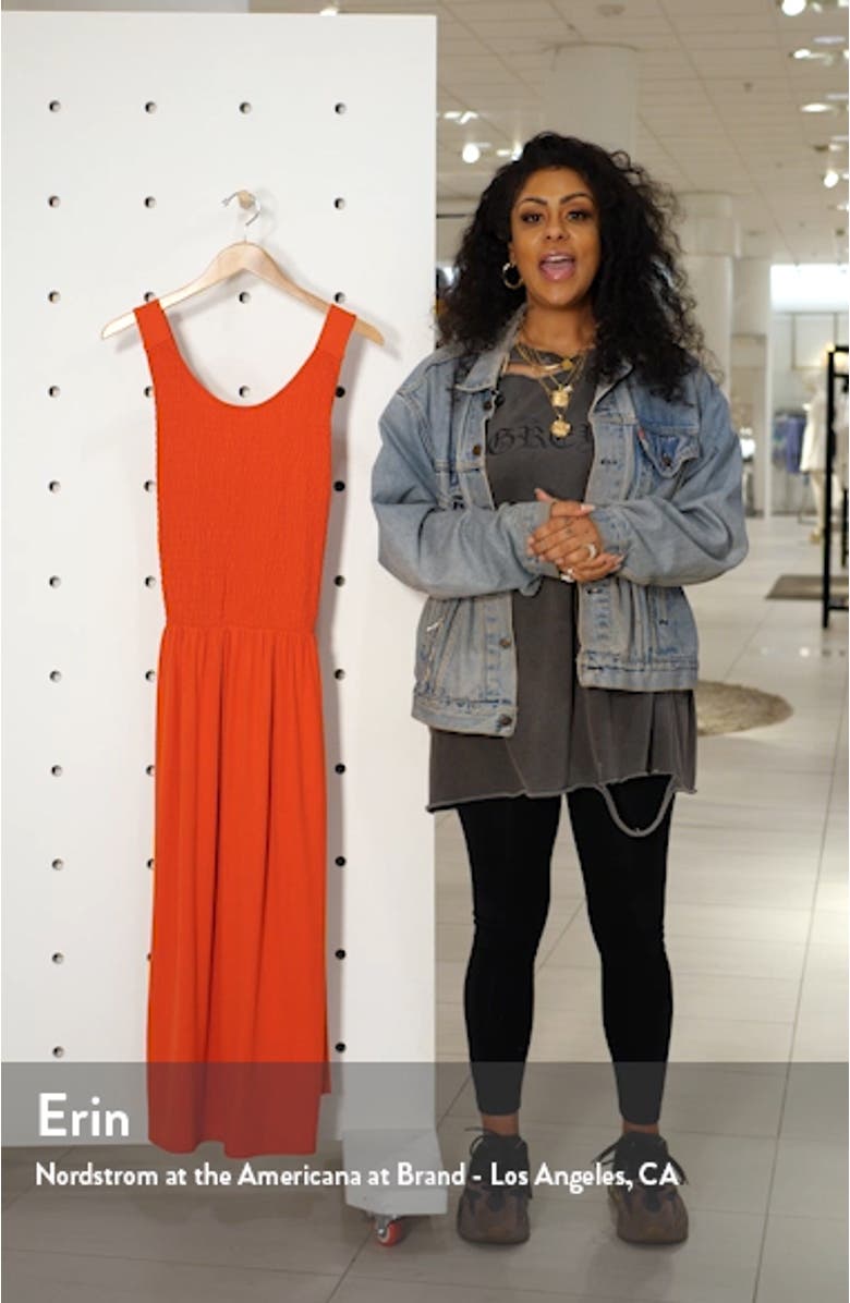 Smocked Midi Dress, sales video thumbnail