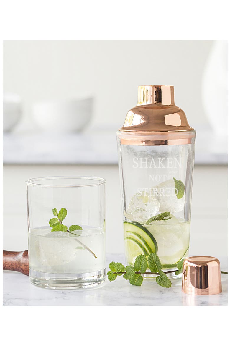 Shaken Not Stirred Cocktail Shaker, Alternate, color, METALLIC COPPER