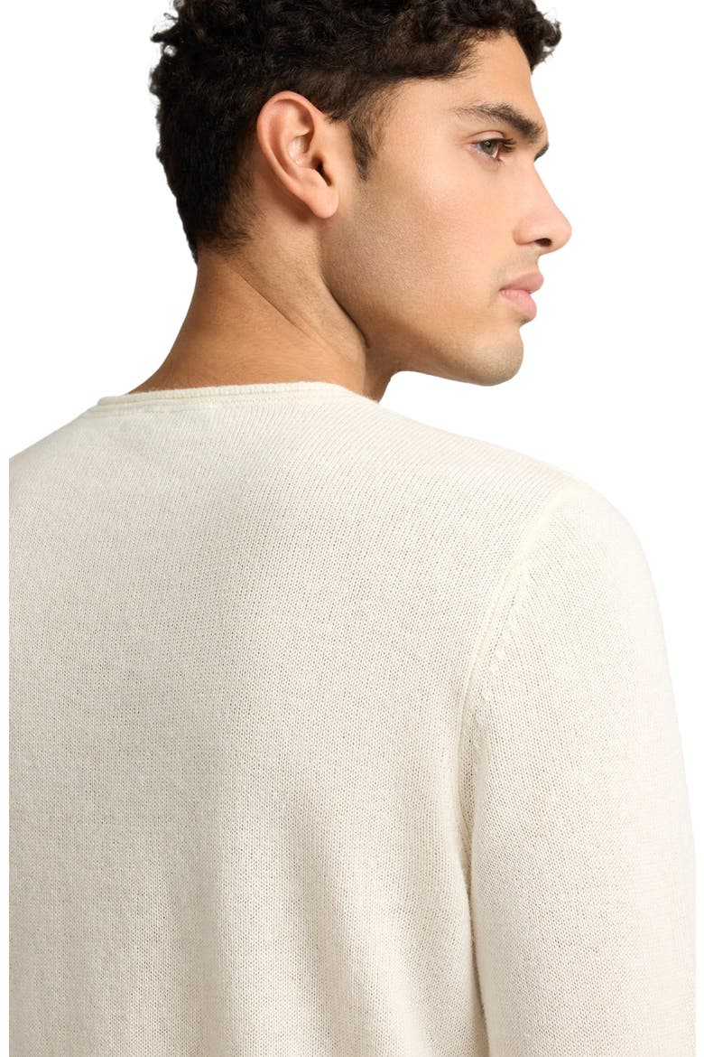 Linen Cashmere Rollneck Sweater, Alternate, color, White