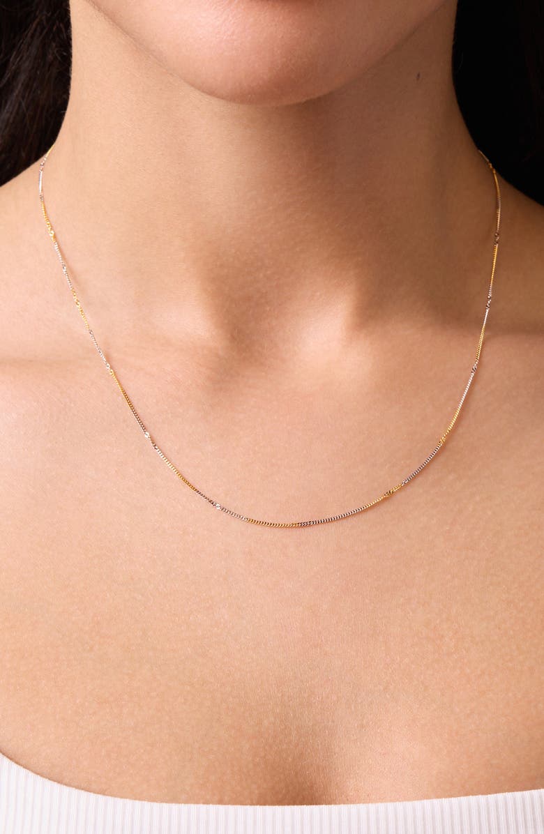 Bony Levy Two-Tone 14K Gold Chain Necklace, Alternate, color, 14K Yellow/ White Gold