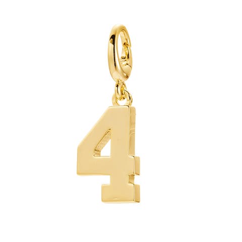 Drip Digits Number Pendant Charm