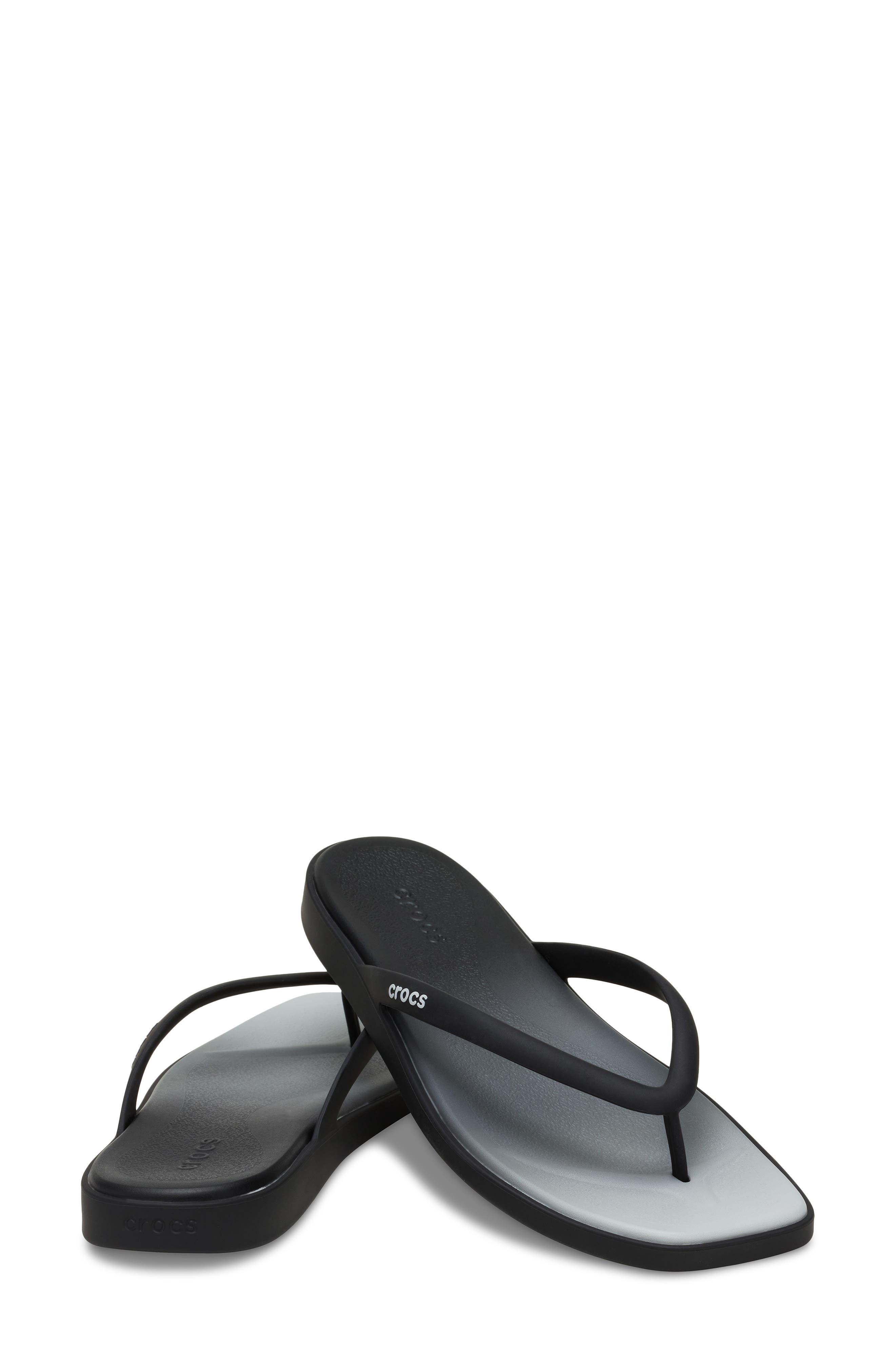 Miami Ombré Flip Flop, Alternate, color, BLACK/ MULTI