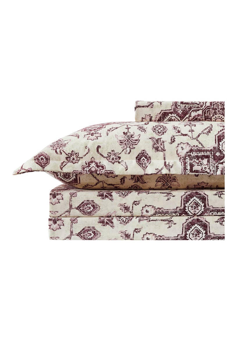 Persia Duvet Cover Set, Alternate, color, EGGPLANT