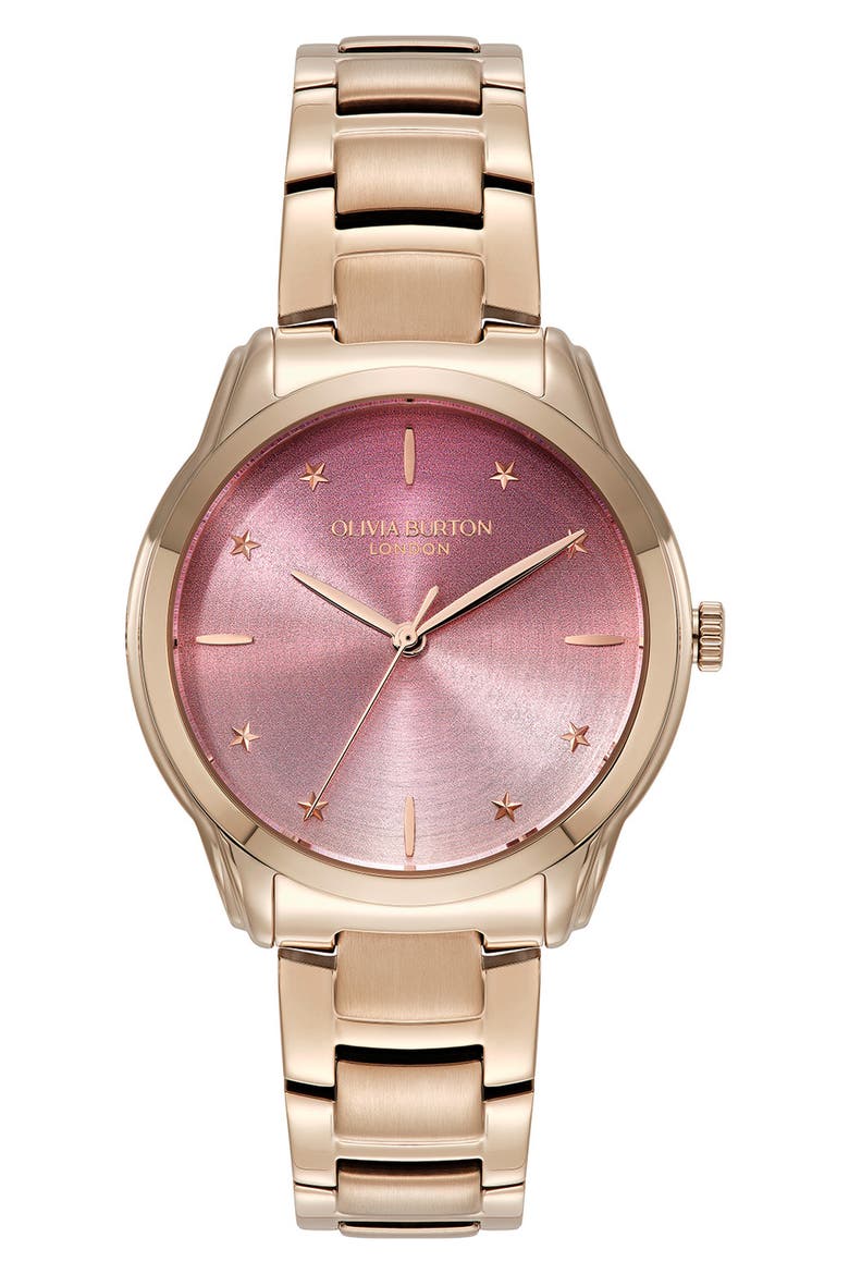 Color Wave Bracelet Watch, 36mm, Main, color, PINK