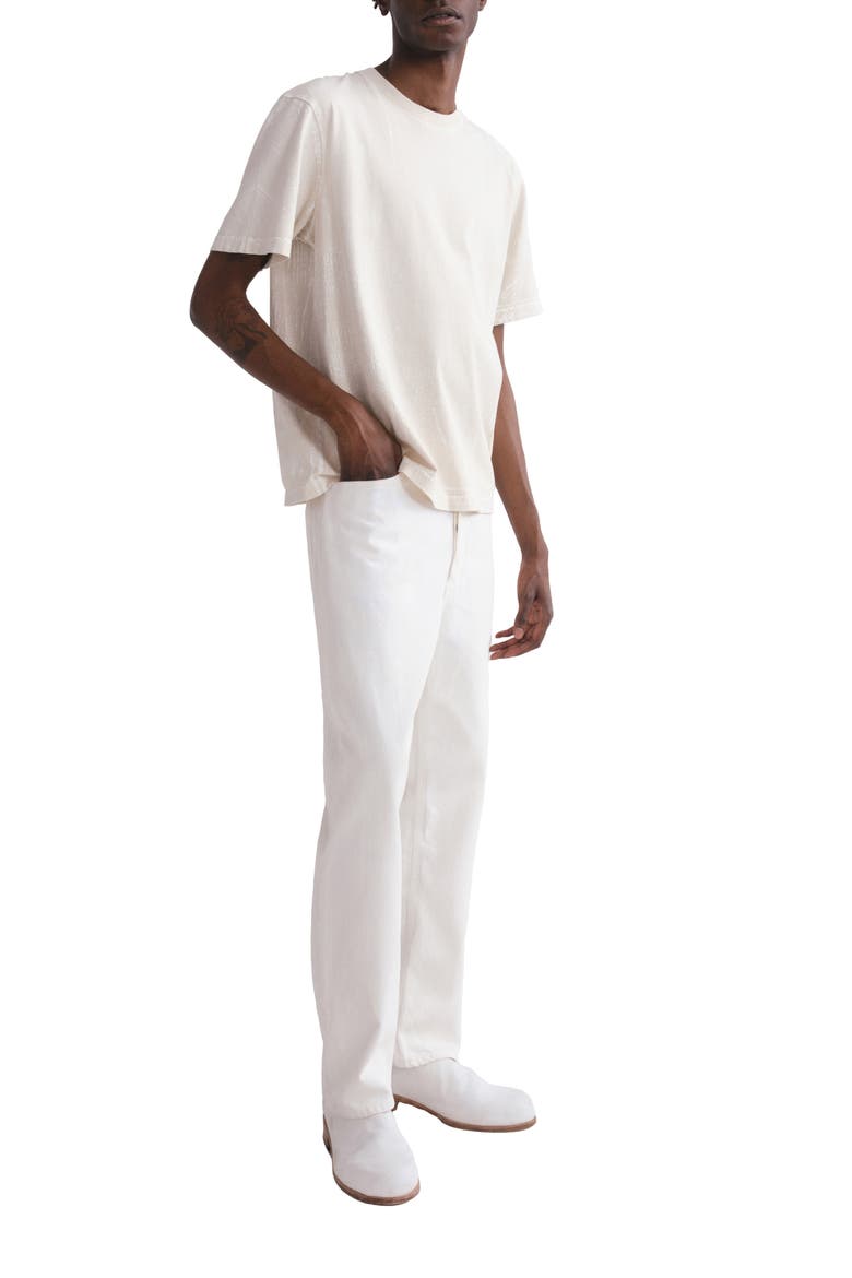 '90s Mid Rise Relaxed Straight Leg Jeans, Alternate, color, TEMPO SOFT WHITE PAINT COAT
