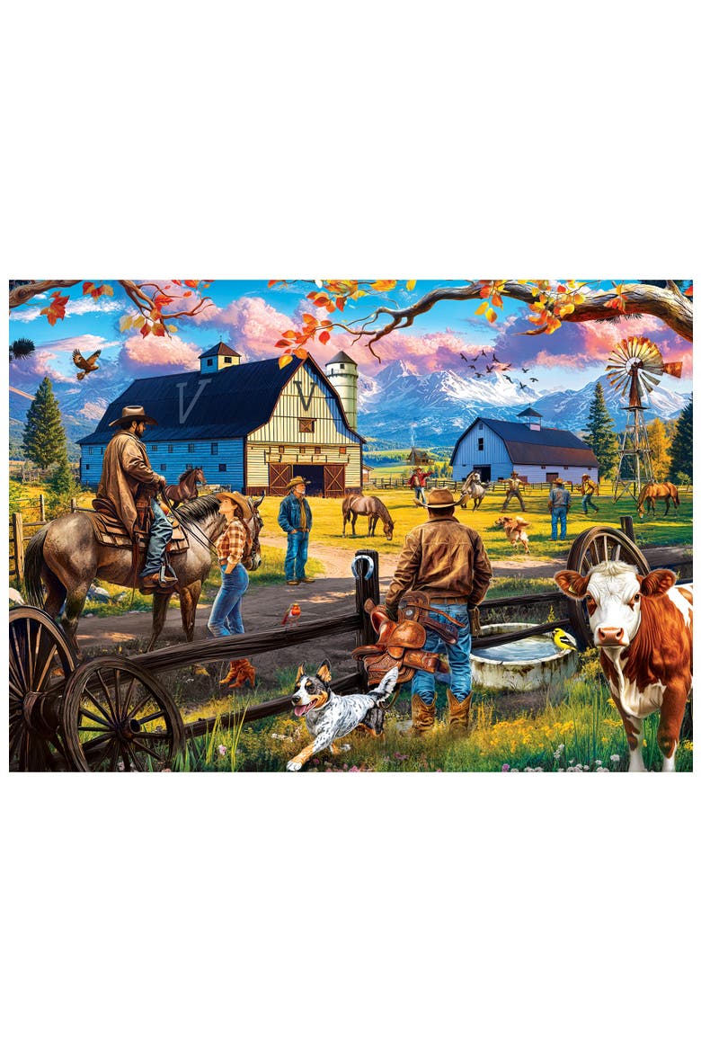 Valley Ranch 1000 Piece Jigsaw Puzzle, Alternate, color, Multicolor