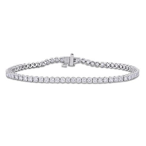 3 5/8ct. t.w. Lab-Grown Diamond Tennis Bracelet 14k