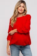 PinkBlush Basic Drop Shoulder Sweater
