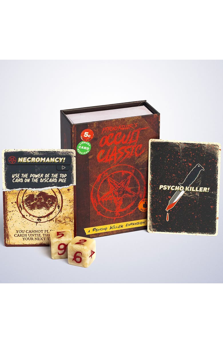 Psycho Killer Occult Classic Expansion Party Card Game, Alternate, color, Red