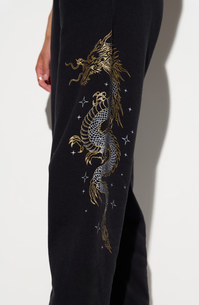 Spiritual Gangster Warrior Spirit Dragon Graphic Sweatpants, Alternate, color,