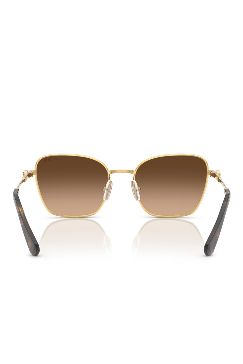 55mm Gradient Pilot Sunglasses, Alternate, color, GOLD/BROWN