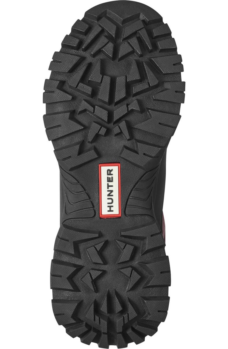 Hunter Jasper Waterproof Hiker Boot, Alternate, color, Dark Red