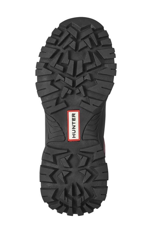 Hunter Jasper Waterproof Hiker Boot In Red