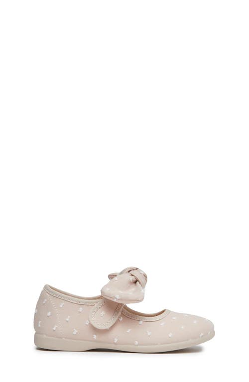 Childrenchic Swiss Dot Mary Jane Canvas Sneaker In Camel