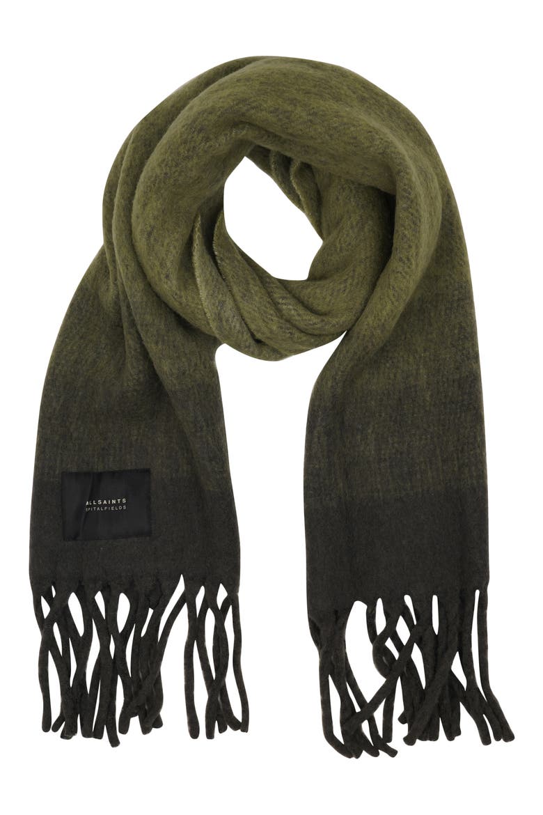 Fuzzy Ombré Wool Blend Scarf, Main, color, MULTI