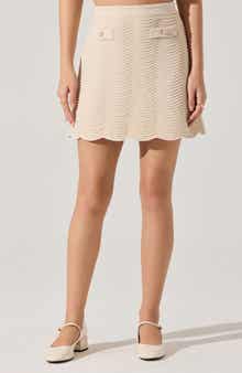 ASTR the Label Perrine Pointelle Sweater Skirt
