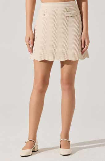 ASTR the Label Perrine Pointelle Sweater Skirt