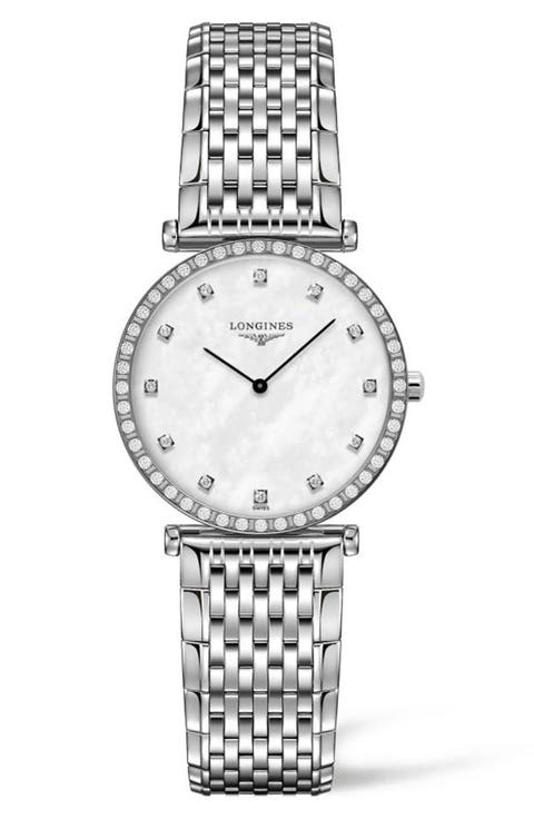 La Grande Classique de Longines Diamond Bracelet Watch, 28mm