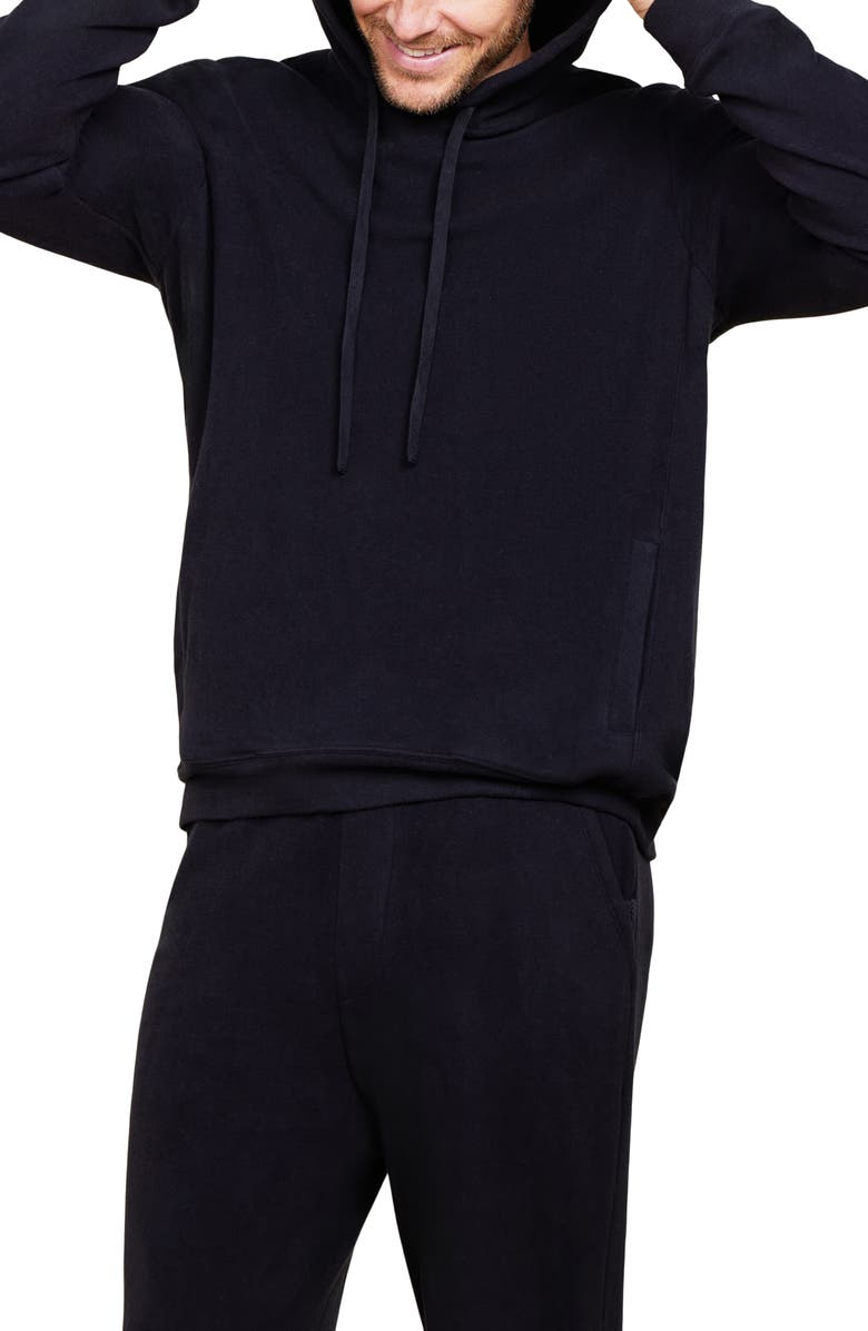 Barefoot Dreams<sup>®</sup> Malibu Collection<sup>®</sup> Brushed Fleece Lounge Hoodie, Alternate, color, 