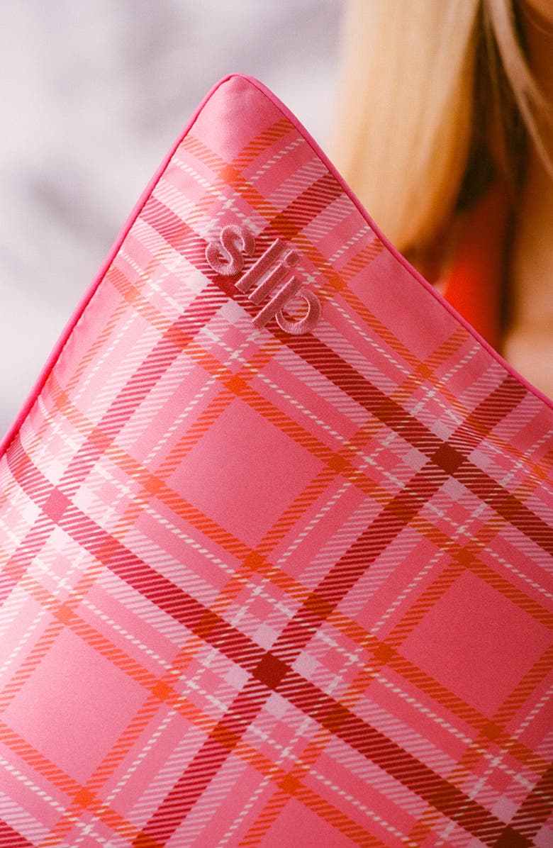 slip Pure Silk Queen Pillowcase, Alternate, color, Highland Rose