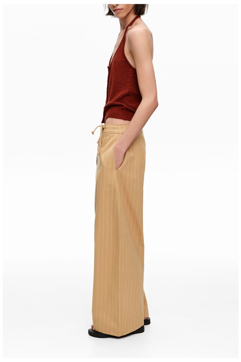 Halter Top With Stones, Alternate, color, BROWN
