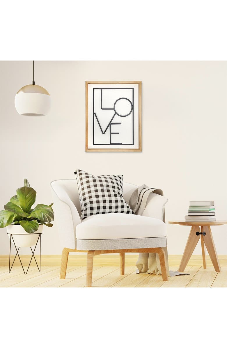 STRATTON HOME DECOR Modern LOVE Wall Art, Alternate, color,