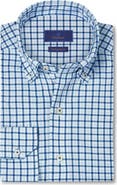 David Donahue Performance Plaid Sport Shirt
