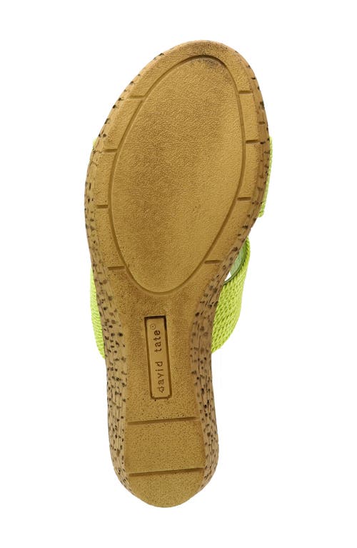 David Tate Vibe Wedge Slide Sandal In Citrus