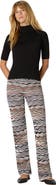 Missoni Straight Long Pants With Wave Pattern