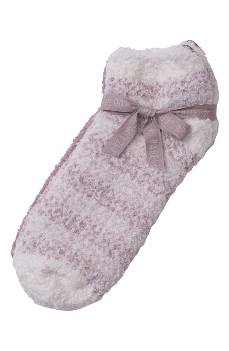 Barefoot Dreams<sup>®</sup> CozyChic<sup>®</sup> Heathered Stripe Ankle Socks, Alternate, color, Teaberry Multi