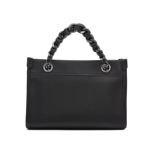Karl Lagerfeld Savoie Small Leather Crossbody In Black