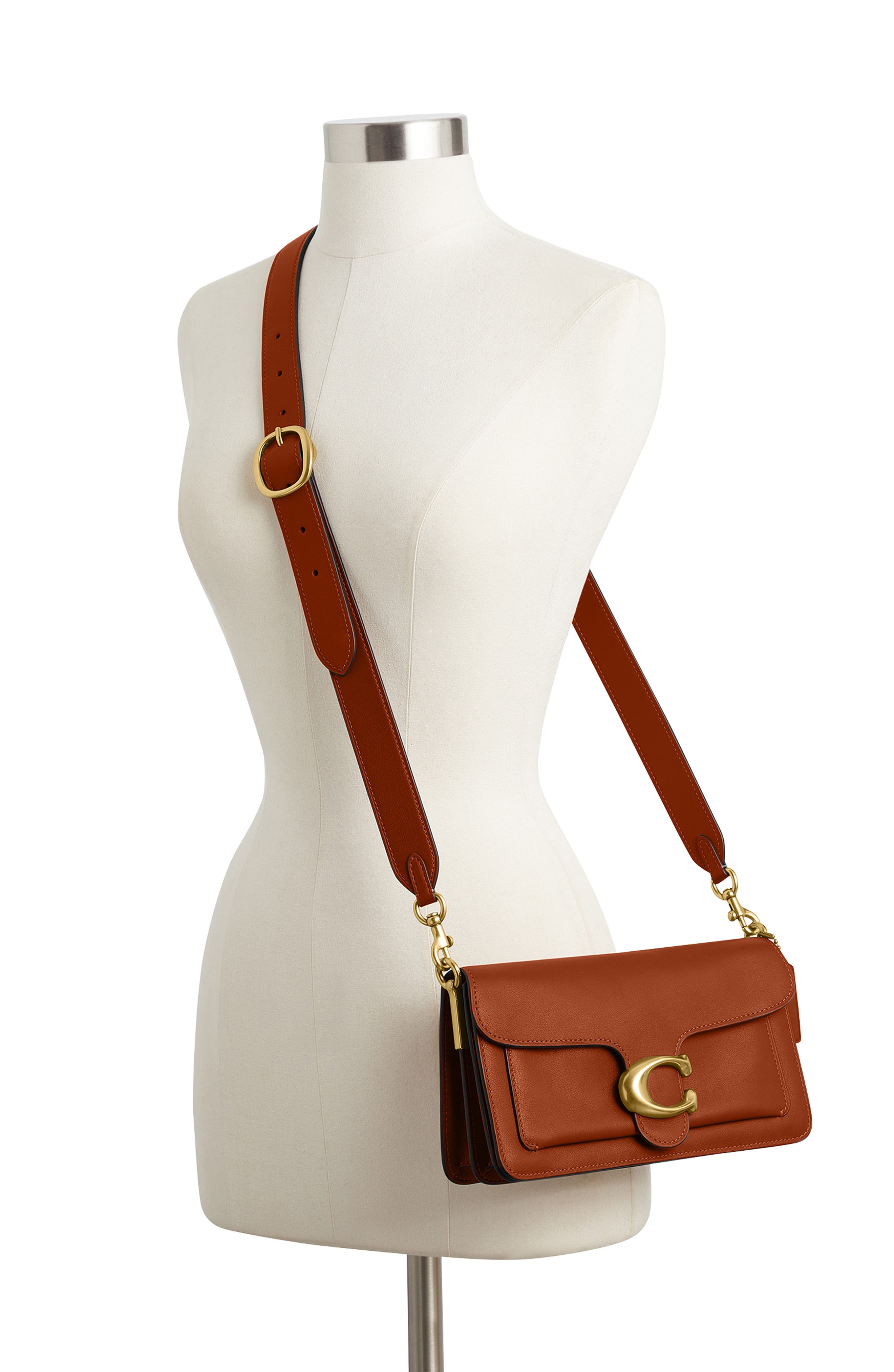 Tabby 26 Leather Shoulder Bag, Alternate, color, B4/ AMBER BROWN