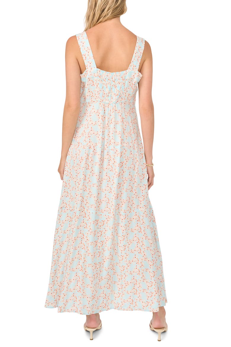 Print Sleeveless Maxi Dress, Alternate, color, SOFT CRYSTAL