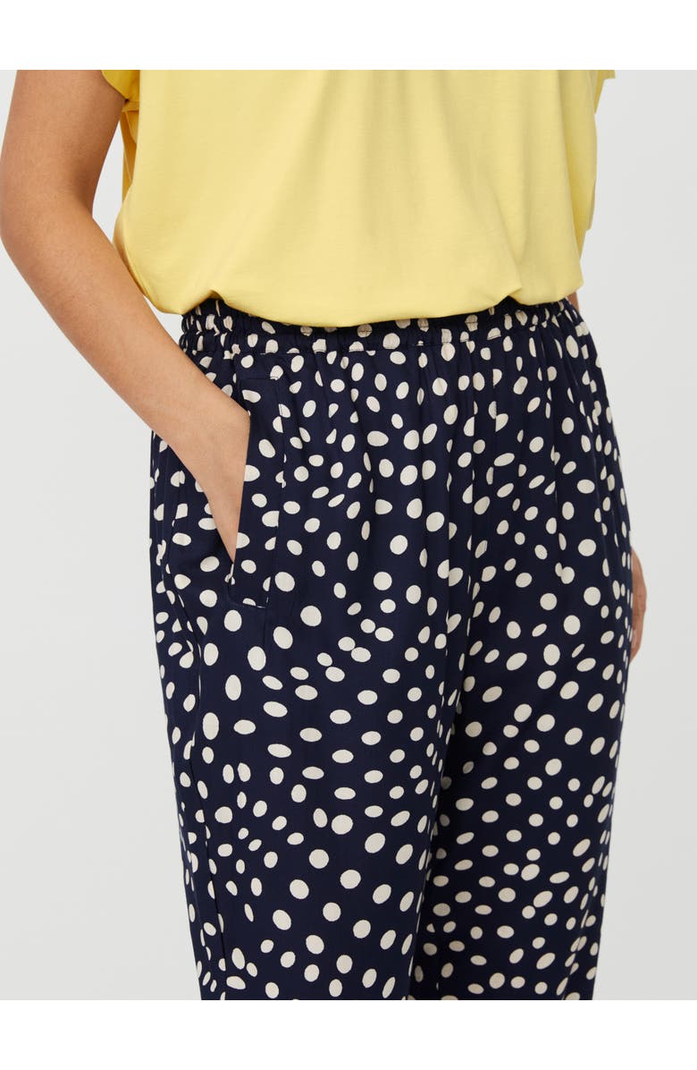 Masai Copenhagen MaPless Polka Dot Tapered Pants, Alternate, color, Navy Blazer