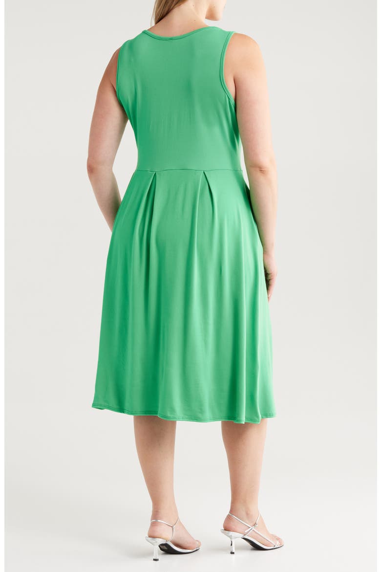 Sleeveless Jersey Dress, Alternate, color, GREEN