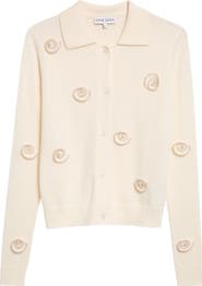 Stine Goya Embellished Shell Appliqué Cardigan