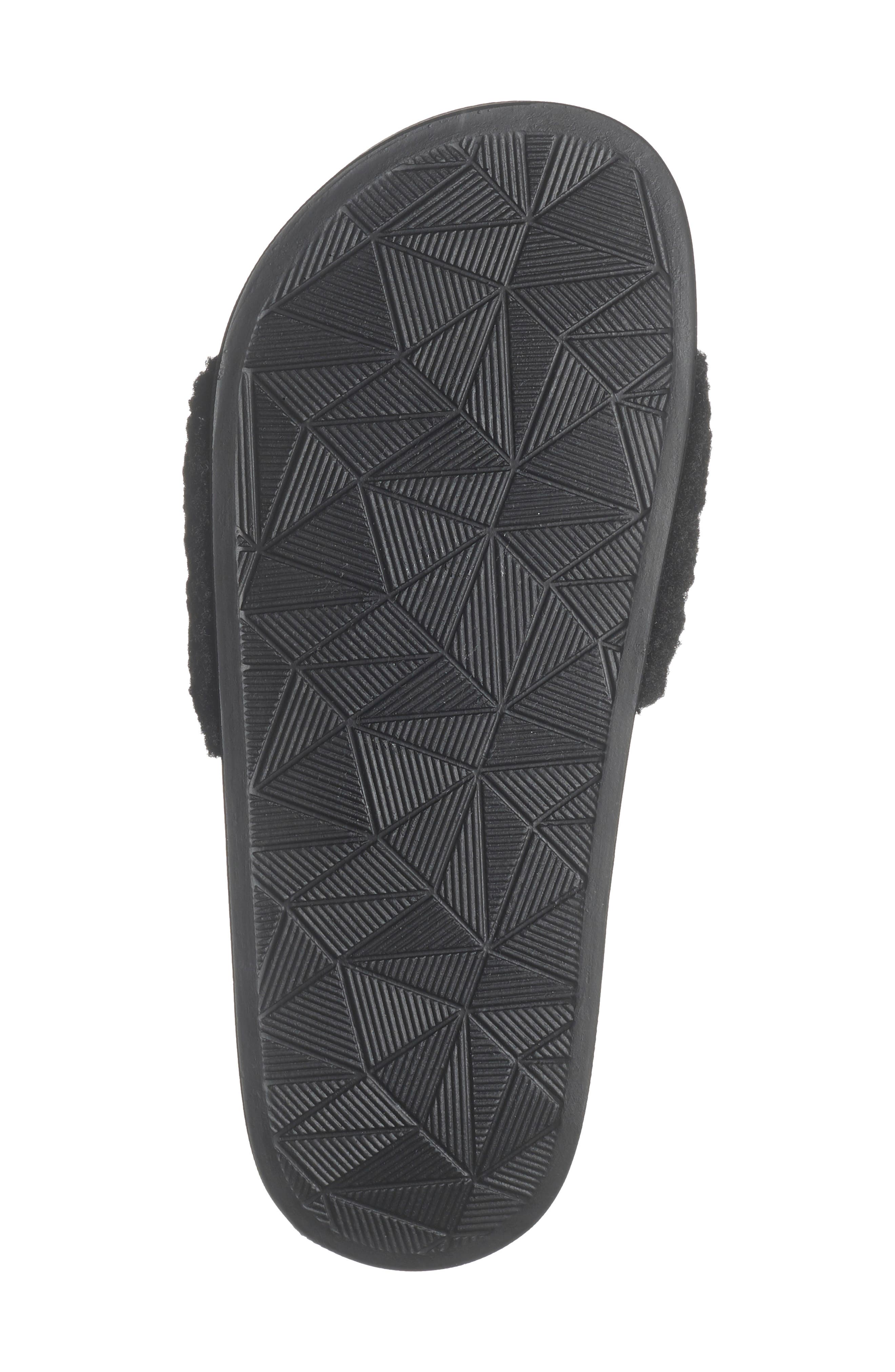 Kurt Geiger London Meena Faux Shearling Slide Sandal, Alternate, color, 