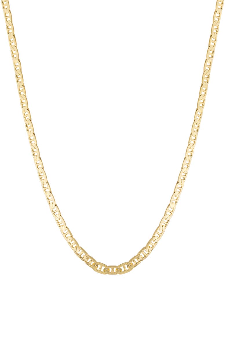 ATHRA LUXE Diamond Cut Link Necklace, Main, color, Gold