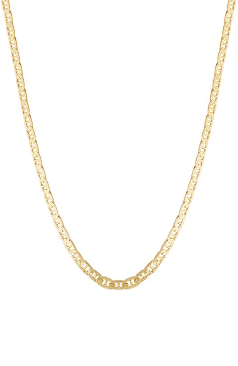 Diamond Cut Link Necklace