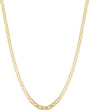 ATHRA LUXE Diamond Cut Link Necklace