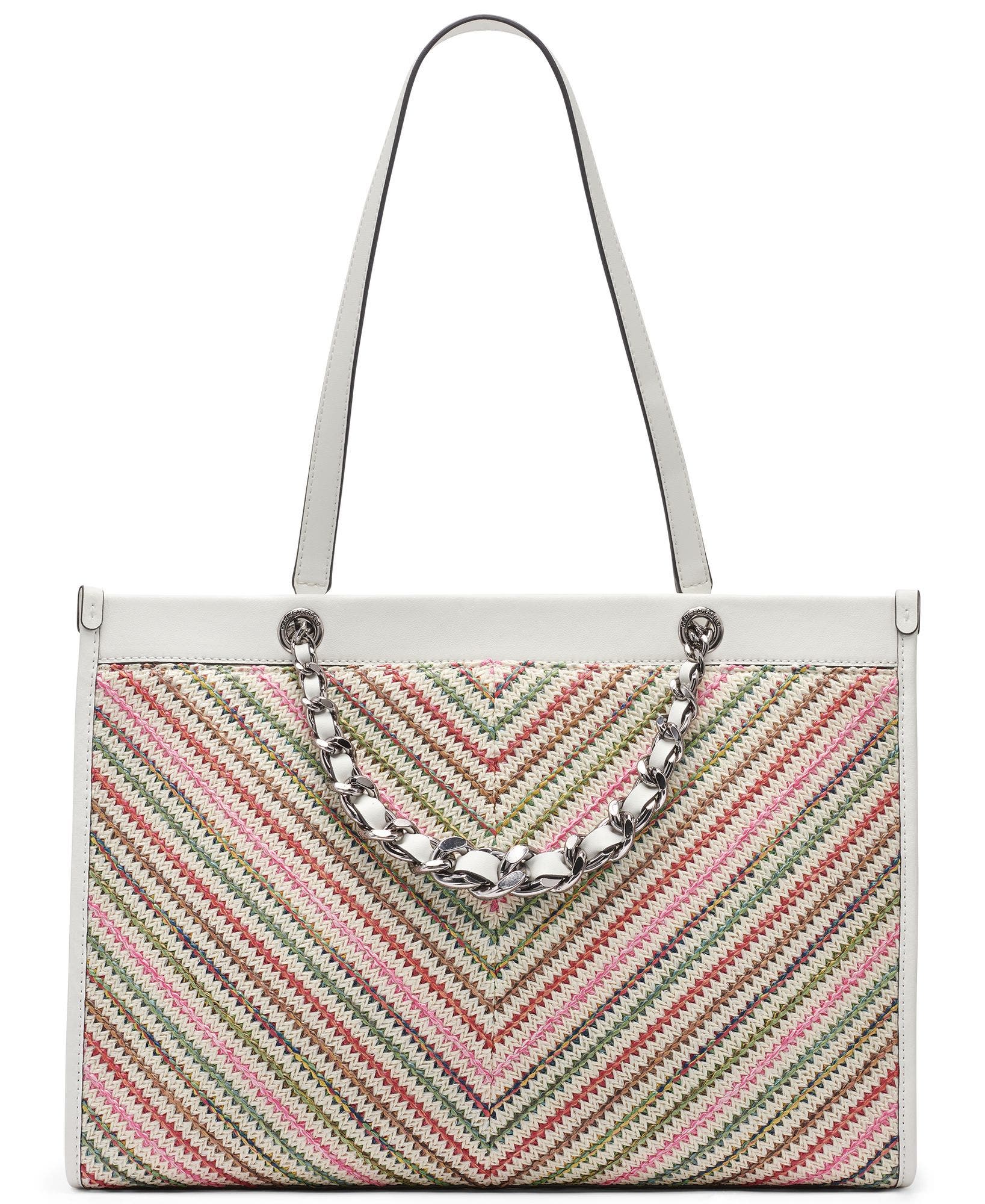Savoie Chevron Raffia Tote, Alternate, color, Multi Combo