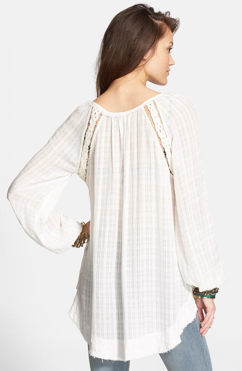 Free People Embroidered Button Front Top, Alternate, color,