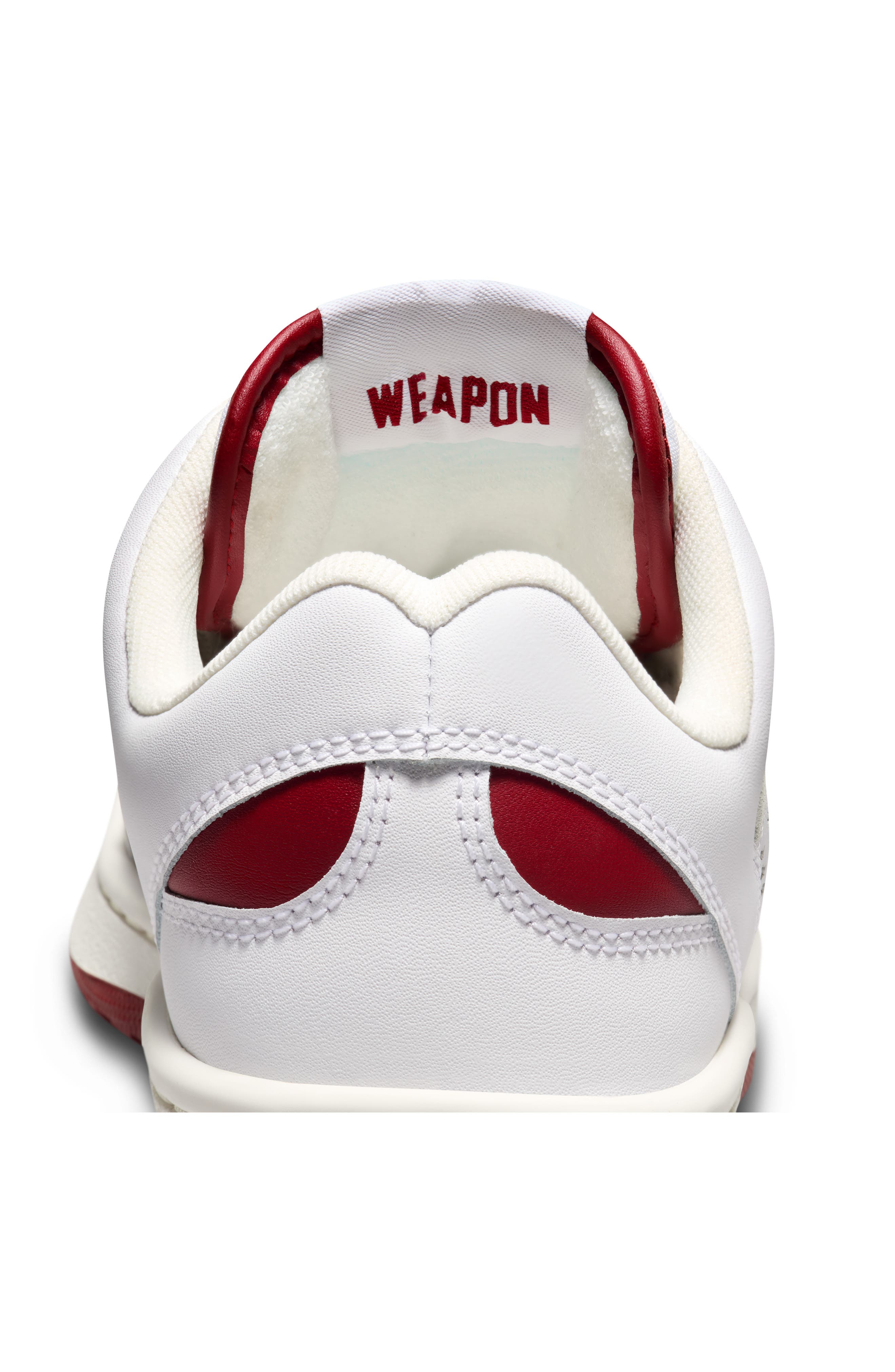 Converse Weapon Oxford Sneaker, Alternate, color, White/ White/ Park Red