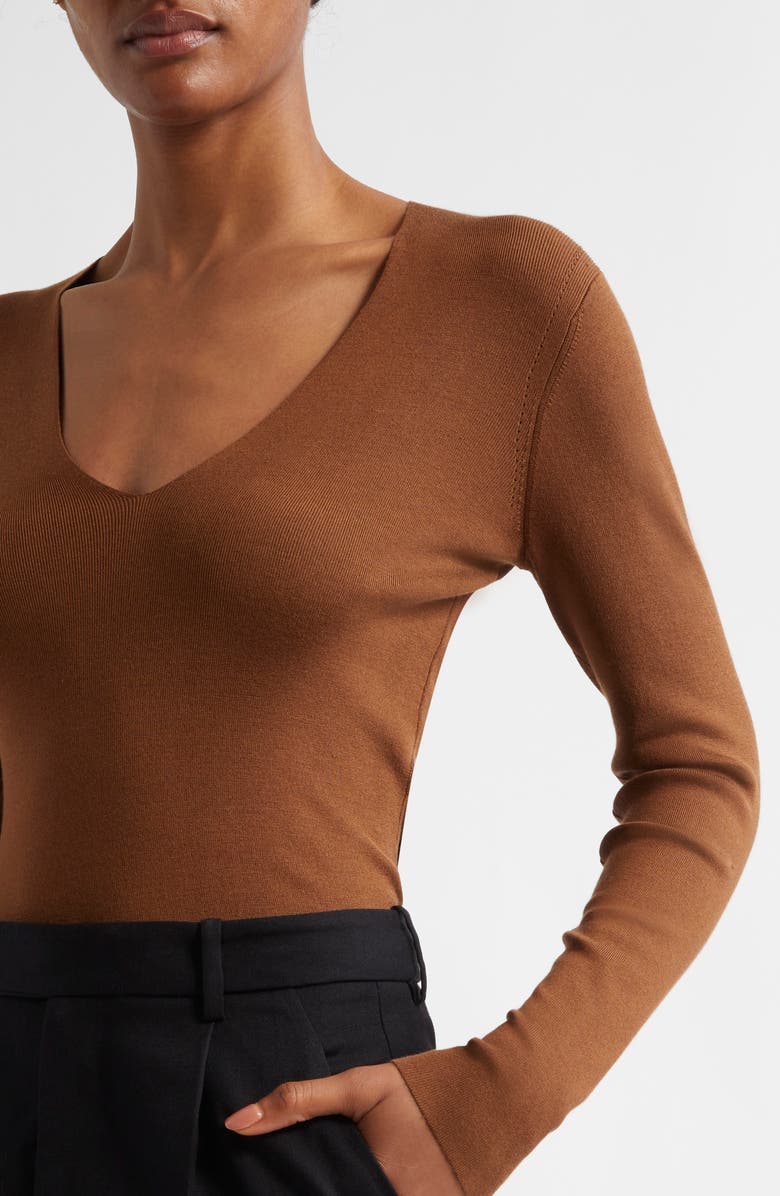 Reiss Atelier Maeve Silk Blend V-Neck Sweater, Alternate, color, 