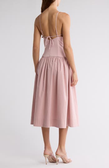 Drop Waist Midi Dress