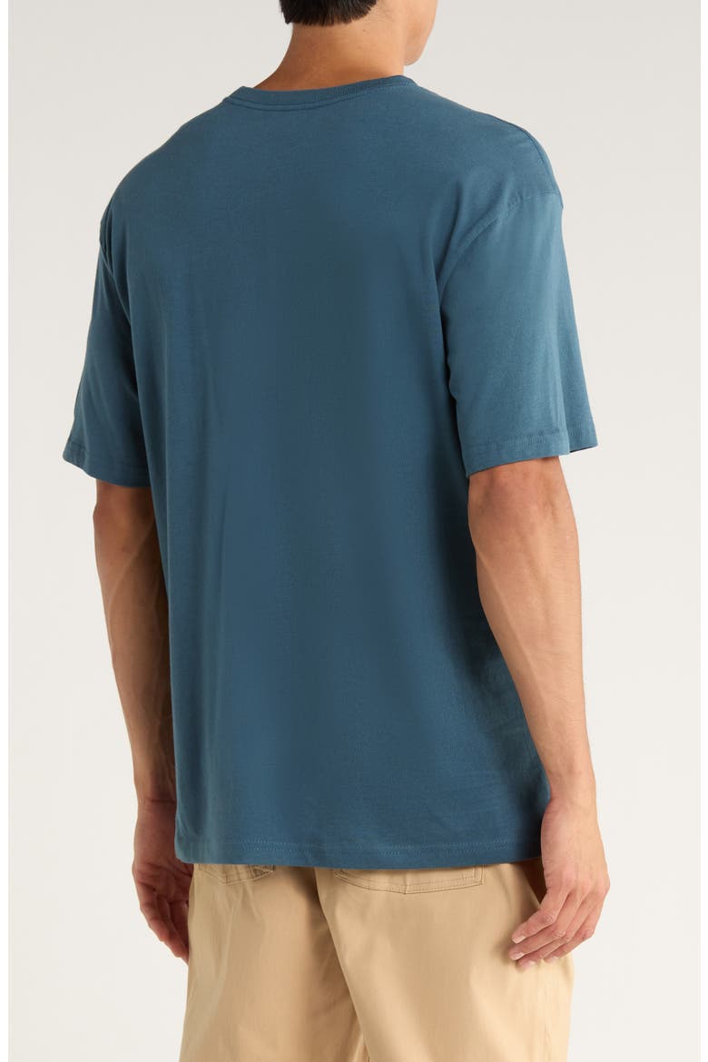 Cat Patch Cotton Boxy T-Shirt, Alternate, color, ORION BLUE