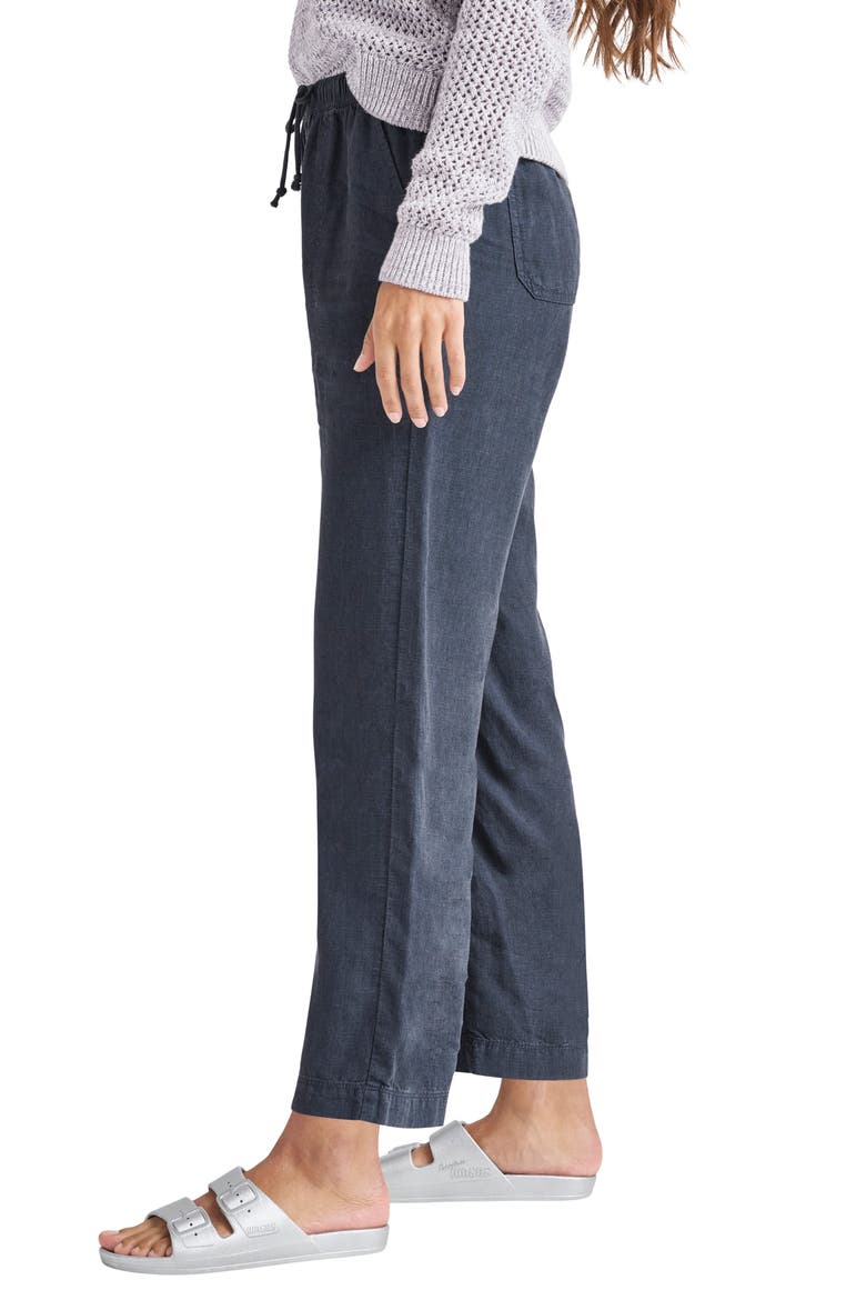 Angie Crop Wide Leg Pants, Alternate, color, NAVY